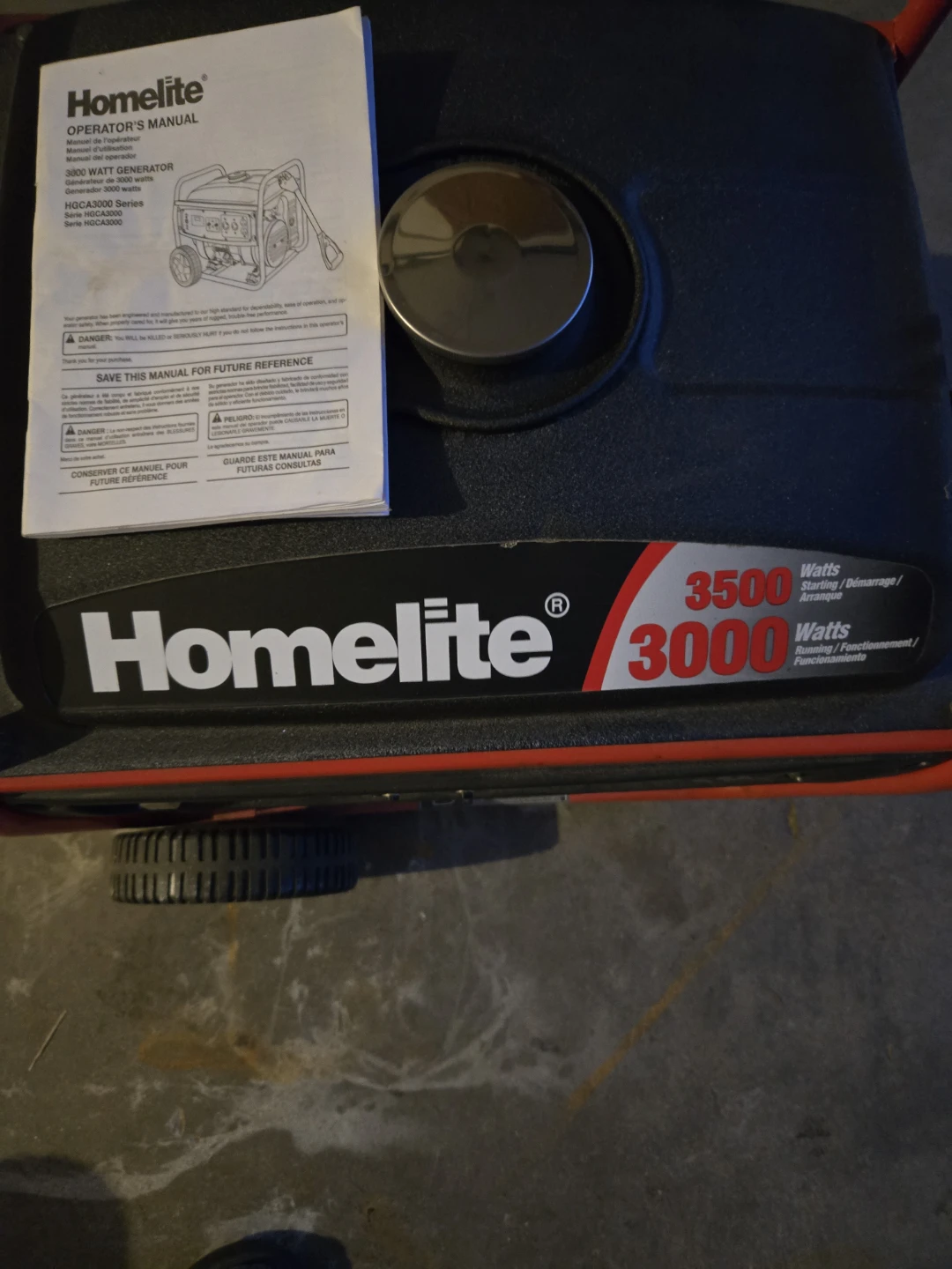 Homelite Generator  Series HGCA 3000 - photo 3