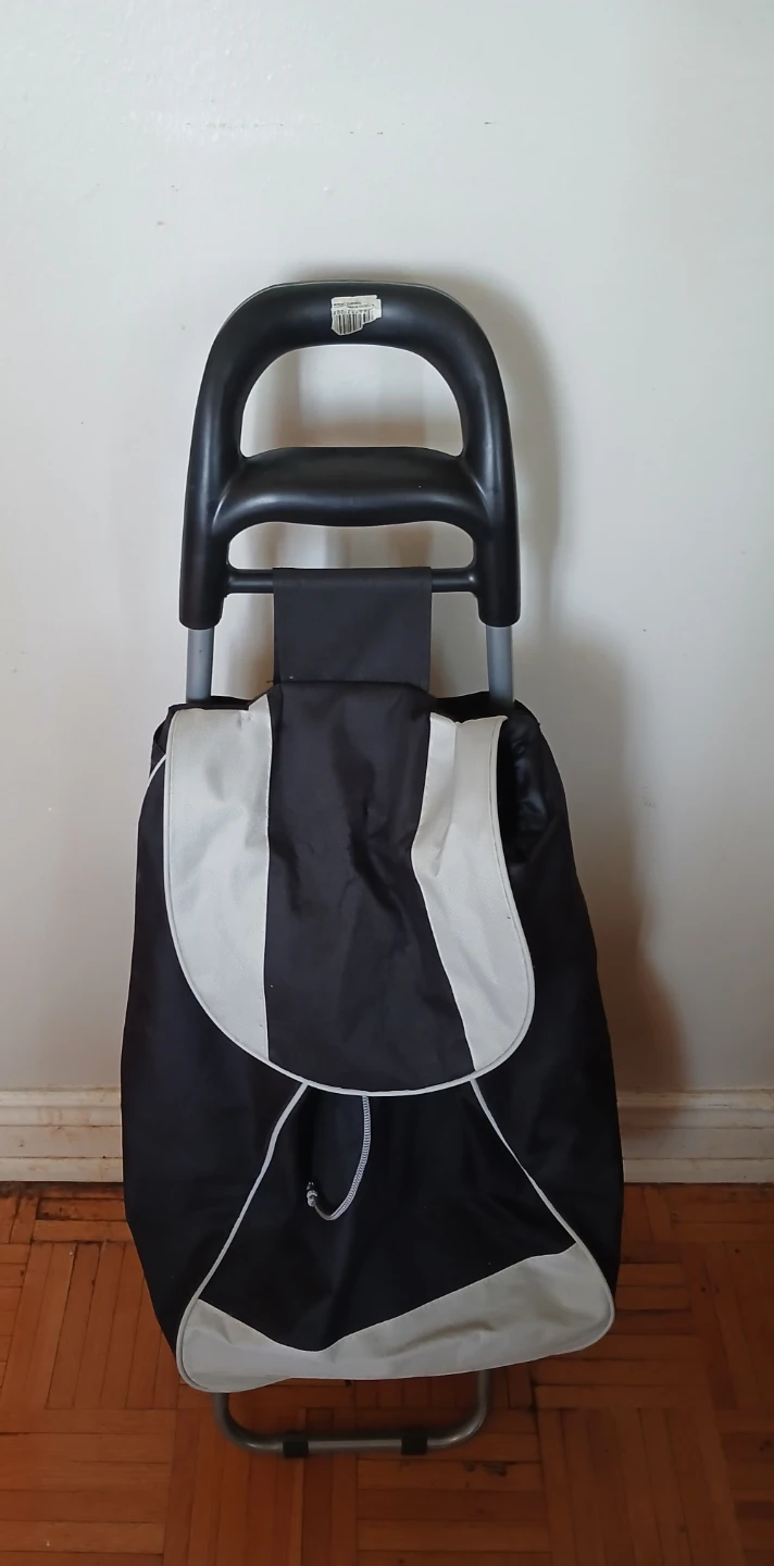 Black and White Shopping Trolley