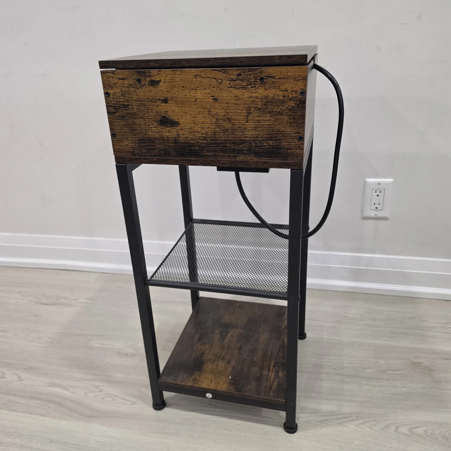 End Table with Charging Station - photo 2