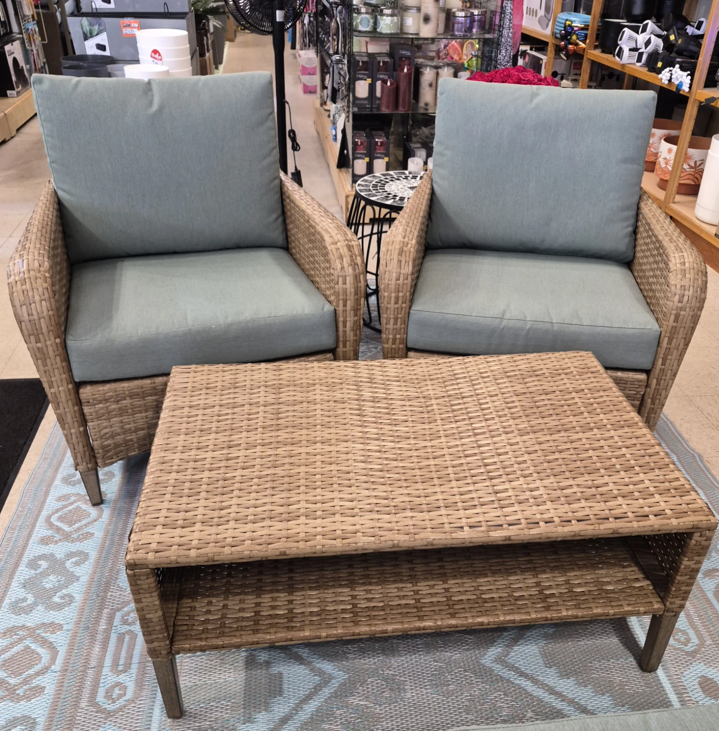 New Wicker Outdoor 4 piece Furniture Set with Cushions - photo 2