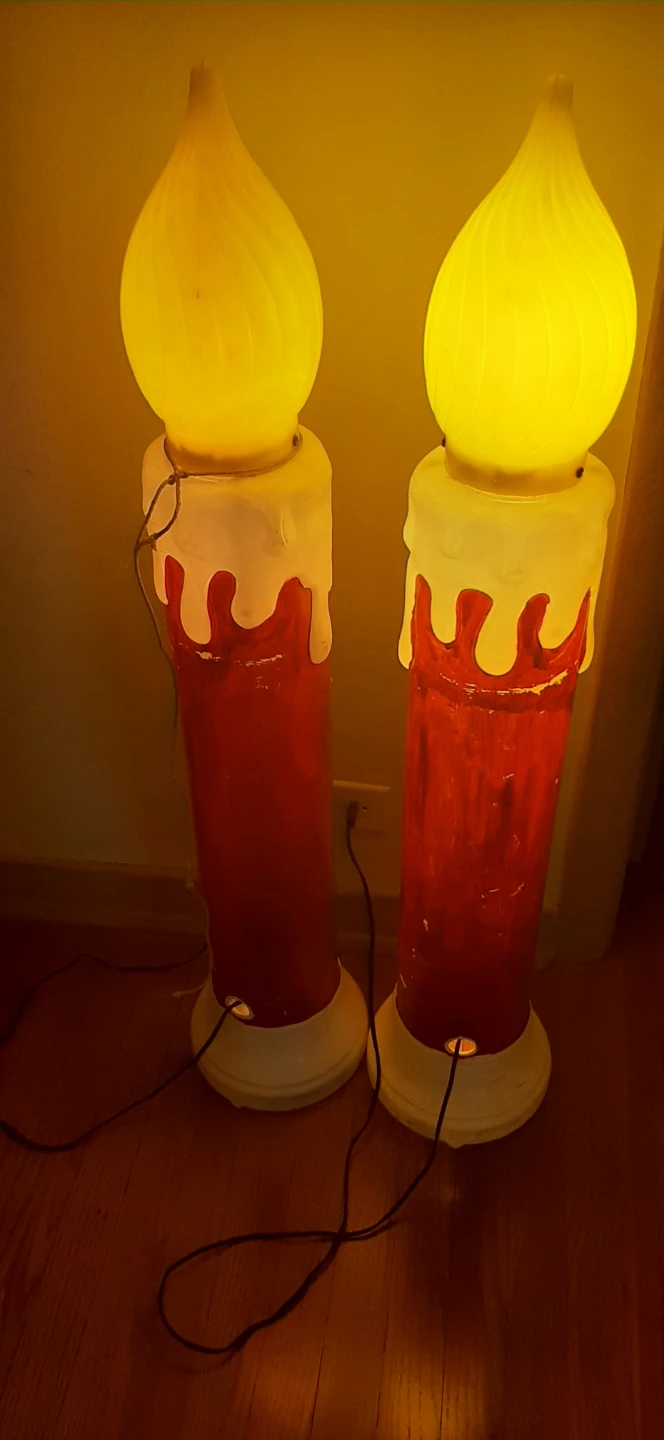 Empire illuminated Noel candle blow molds - photo 5