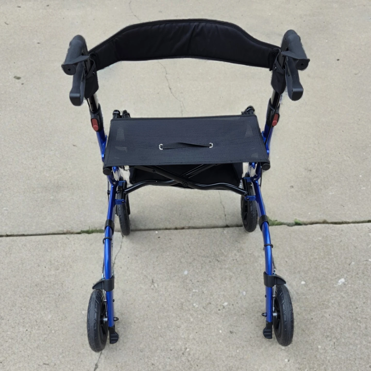 Hennuiii Blue Rollator Walker with Seat and Bag - photo 3