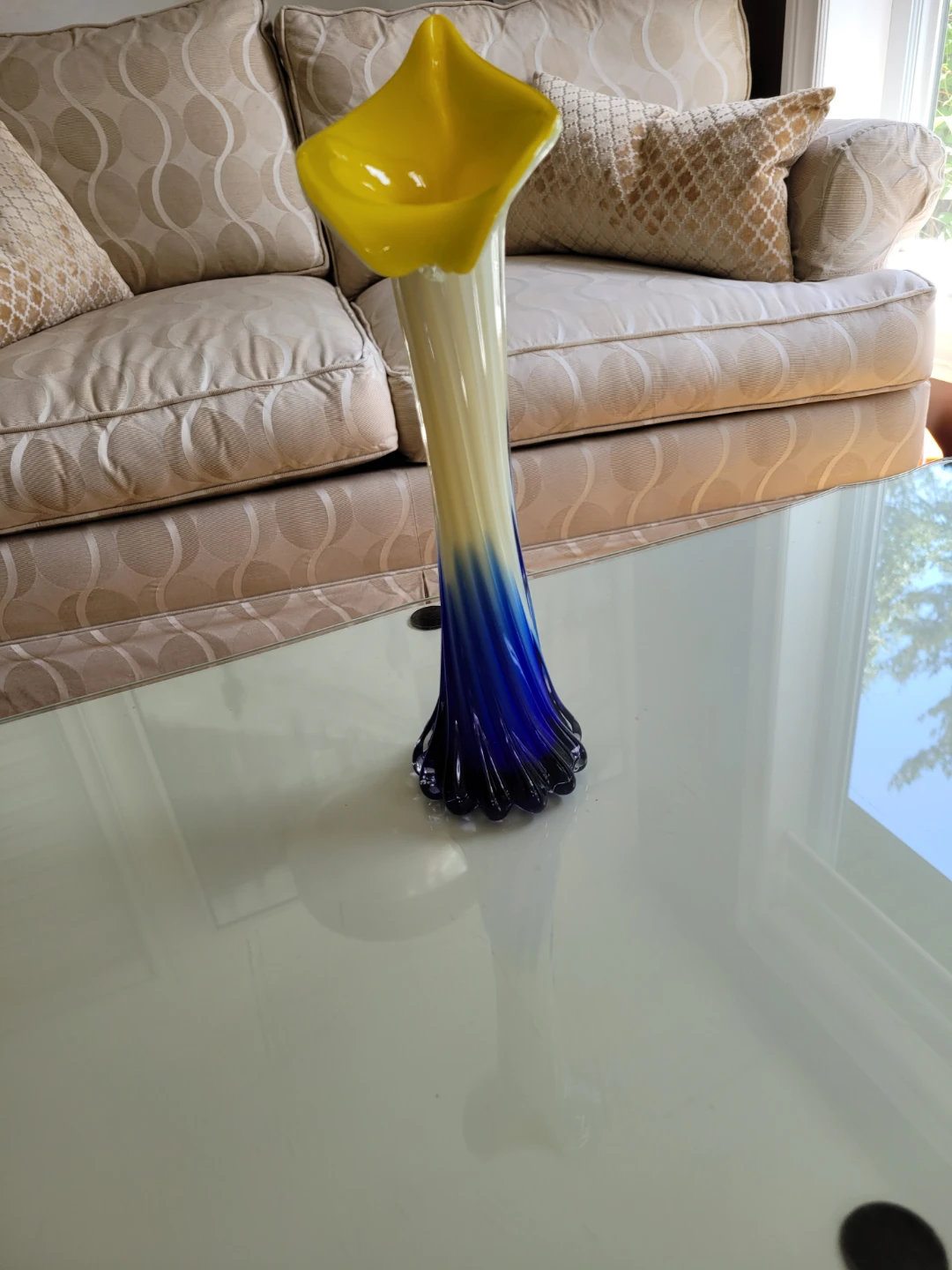 Vintage Jack in the Pulpit Art Glass Vase