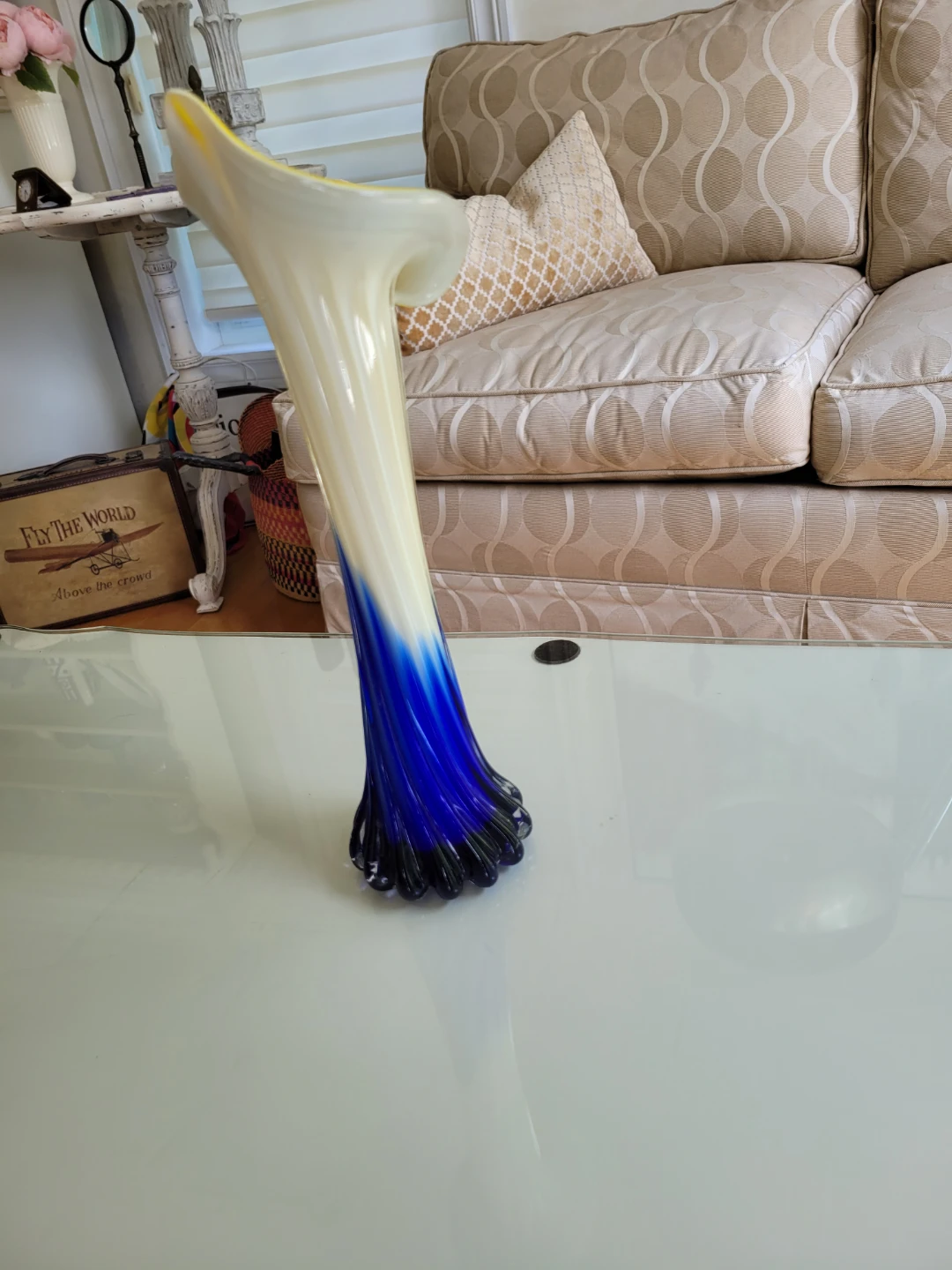 Vintage Jack in the Pulpit Art Glass Vase - photo 5