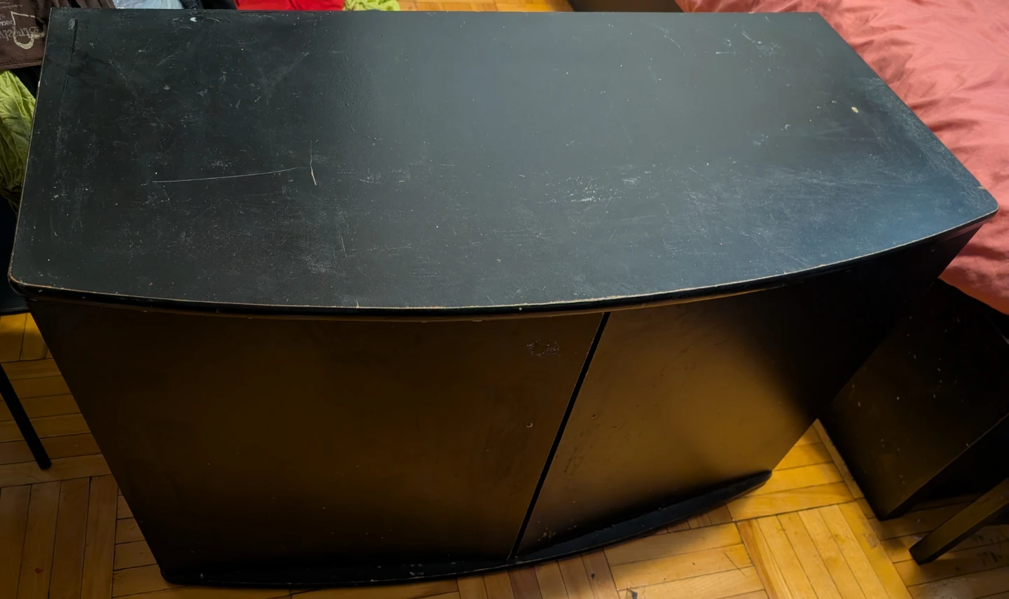 ⚽Black TV Stand with Storage