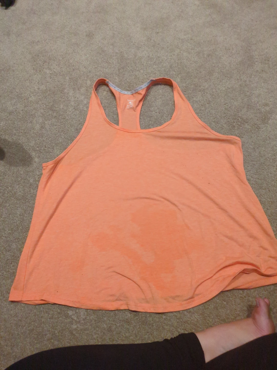 Orange Athletic Tank Top XXL