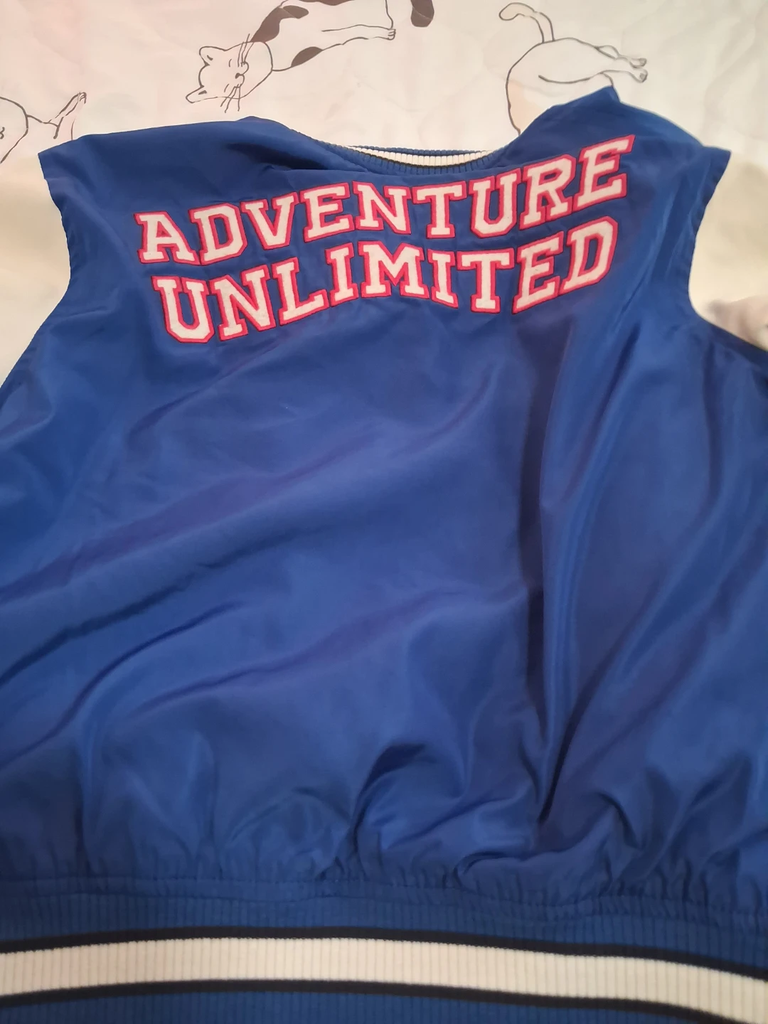 Zara Blue "Adventure Unlimited" Baseball Jacket - photo 3