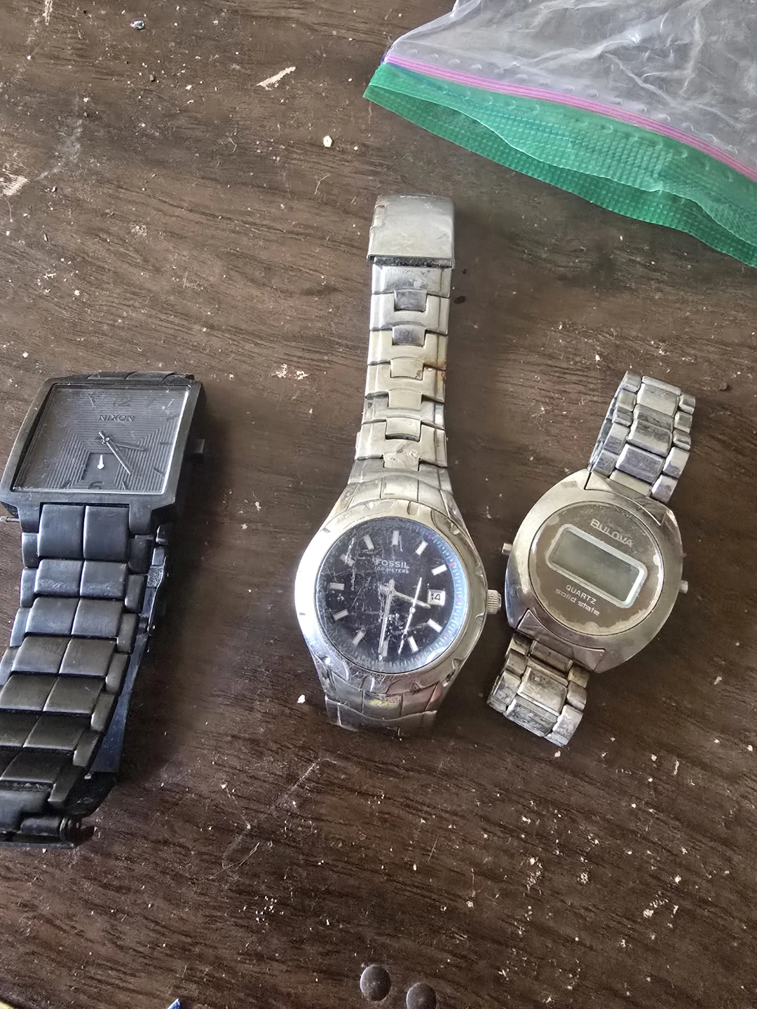 Three Men's Watches - Nixon, Fossil, Bulova - photo 3