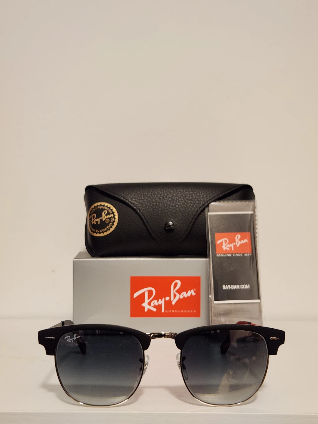 Ray-Ban RB3716 Clubmaster Sunglasses 51-21-145 2N