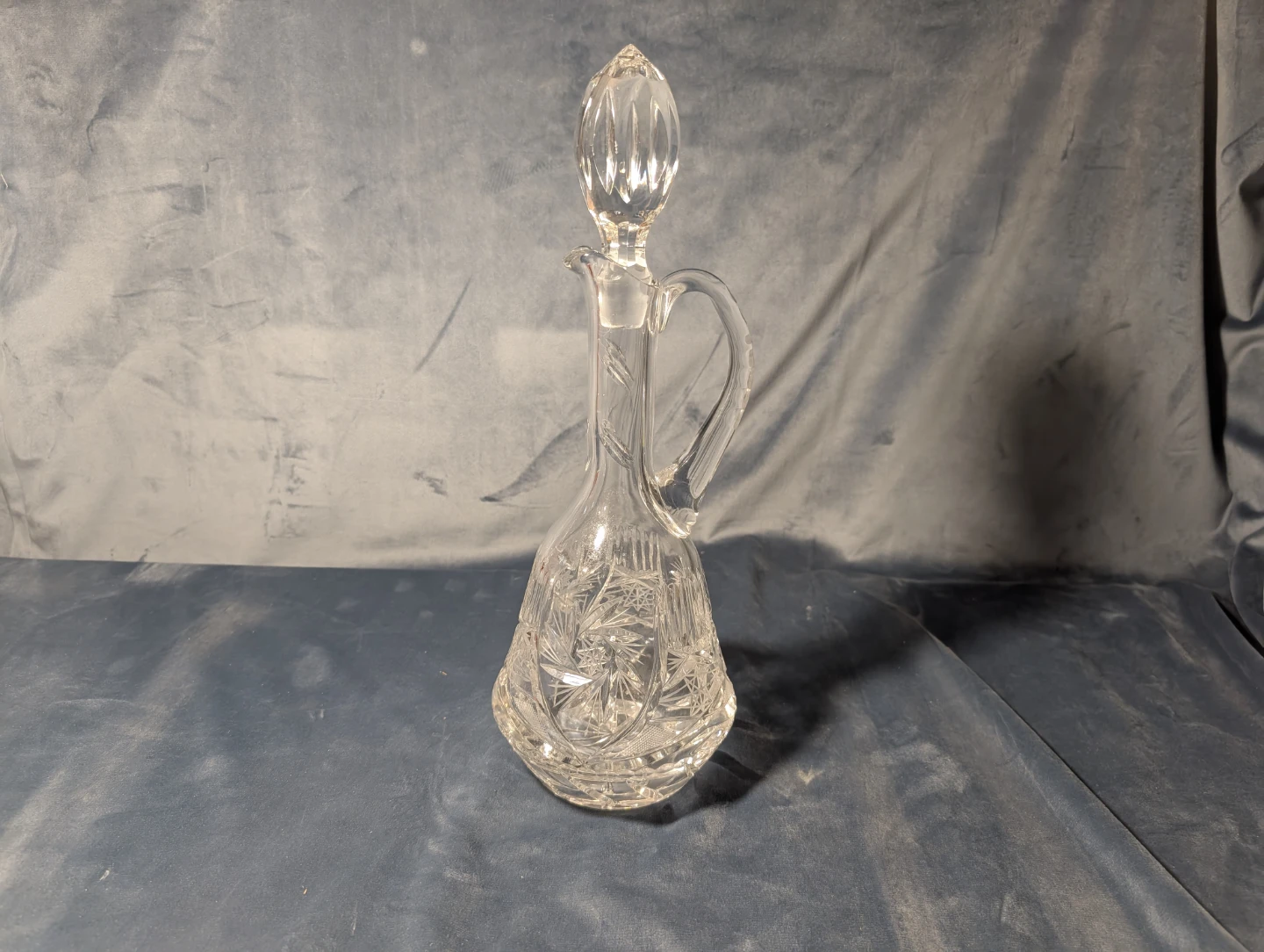 Crystal Glass Decanter with Handle - photo 2