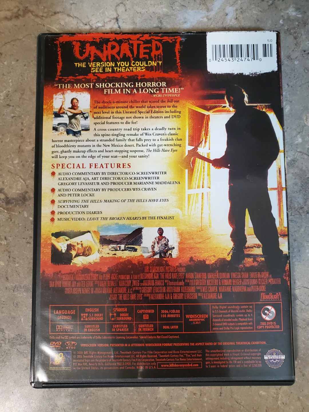 The Hills Have Eyes Unrated DVD ⚽ - photo 2