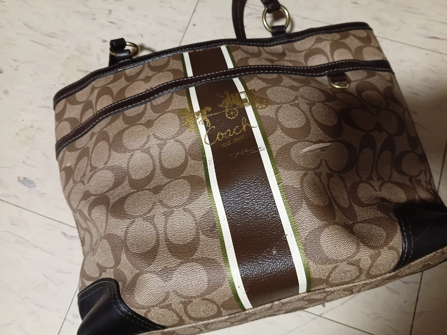 Coach Monogram Tote Bag