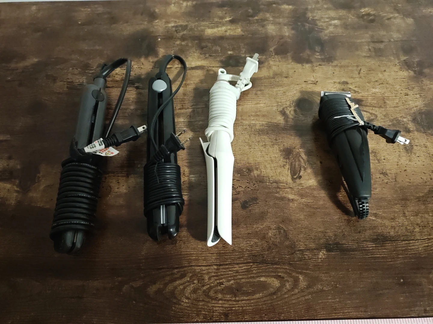Assorted Hair Styling Tools and Hair Clipper Set
