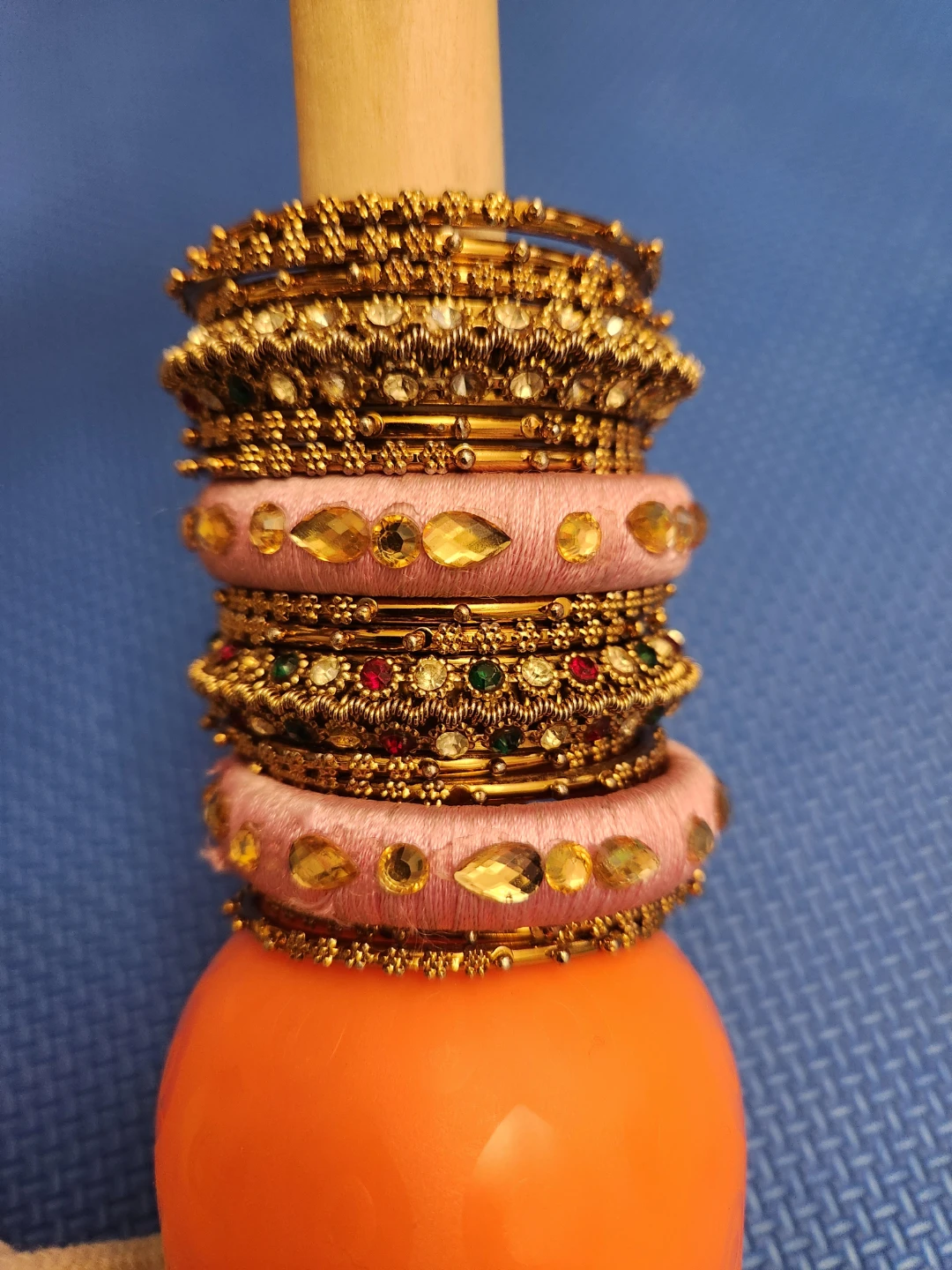 Free - Assorted Gold and Pink Bangles