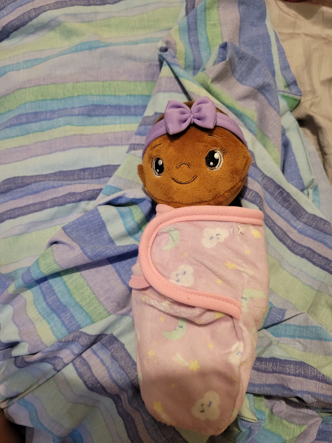 One baby and one blanket