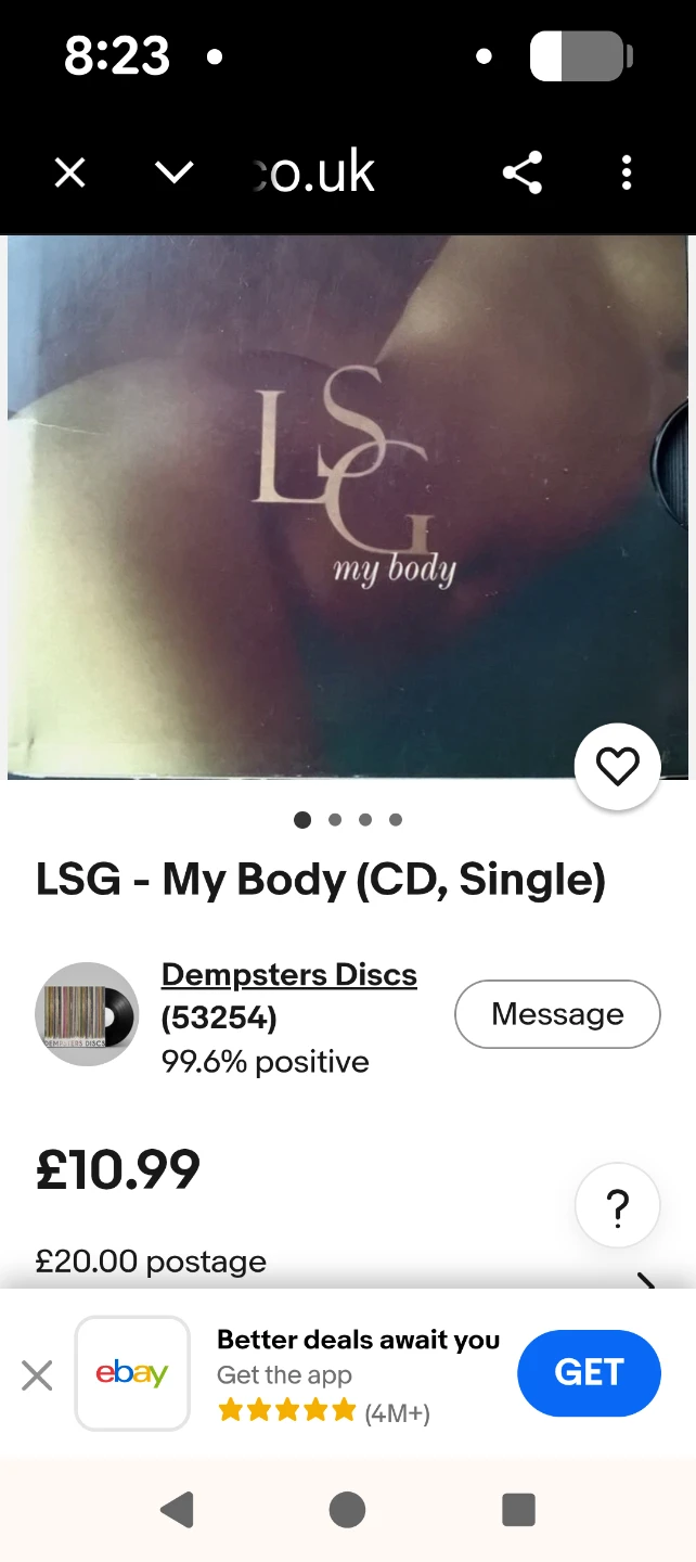 LSG - My Body CD Single ⚽