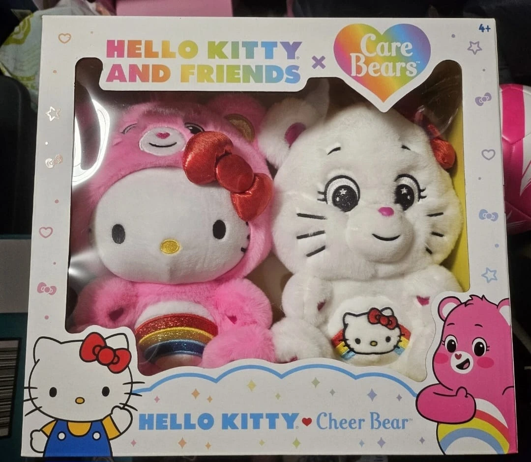 Hello Kitty and Friends x Care Bears Plush Set