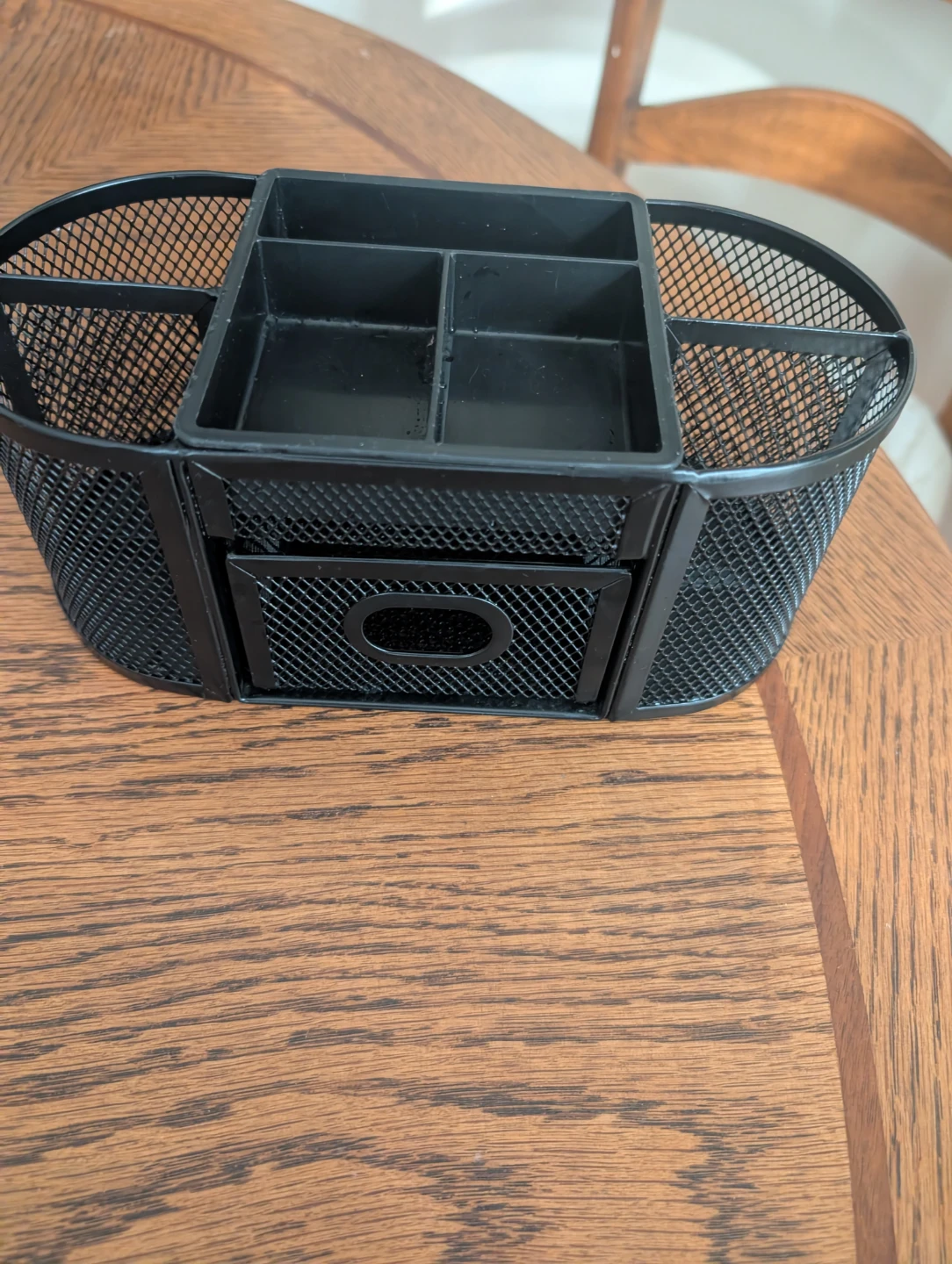 Black Mesh Desk Organizer with Drawer ⚽ - photo 4