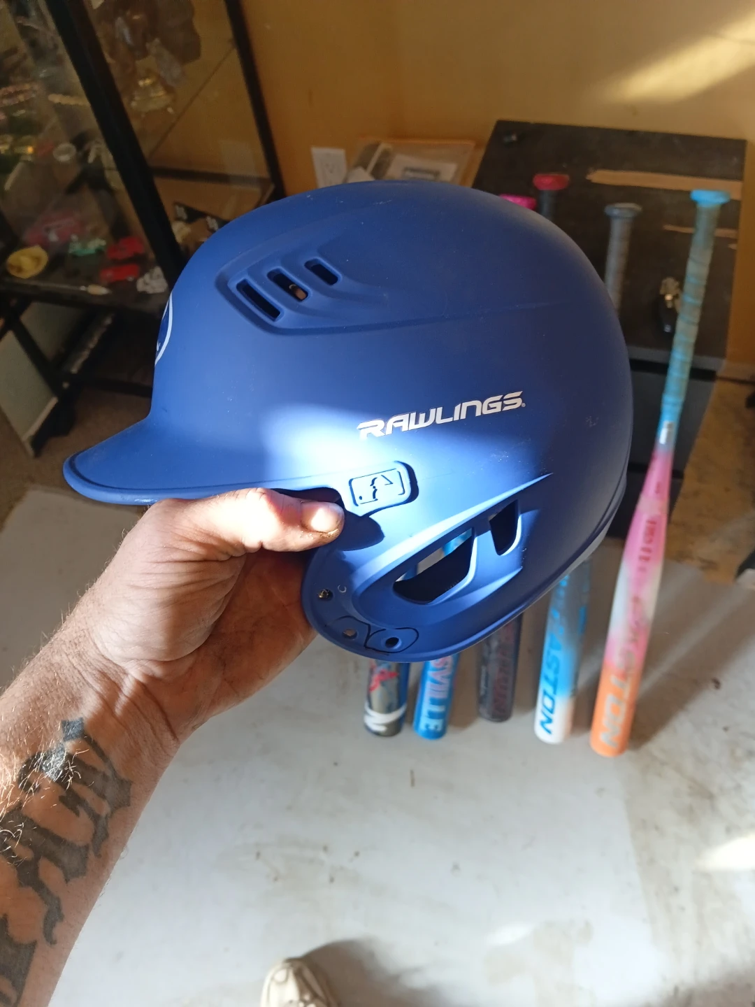 Rawlings Blue Baseball Batting Helmet