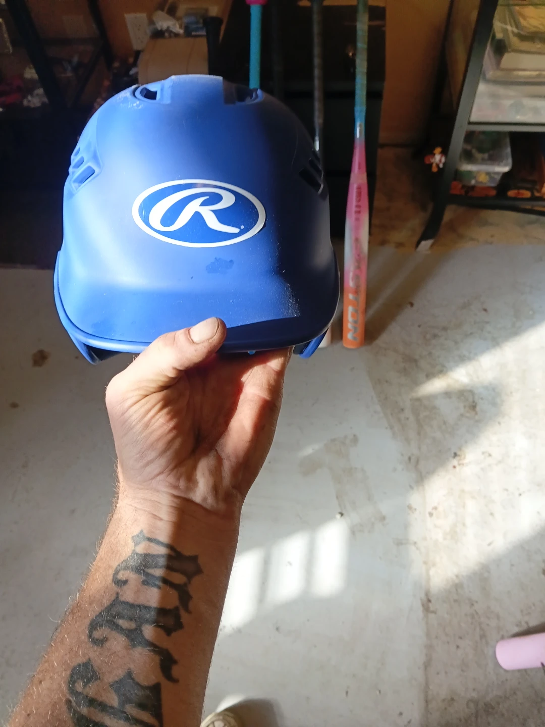 Rawlings Blue Baseball Batting Helmet - photo 2