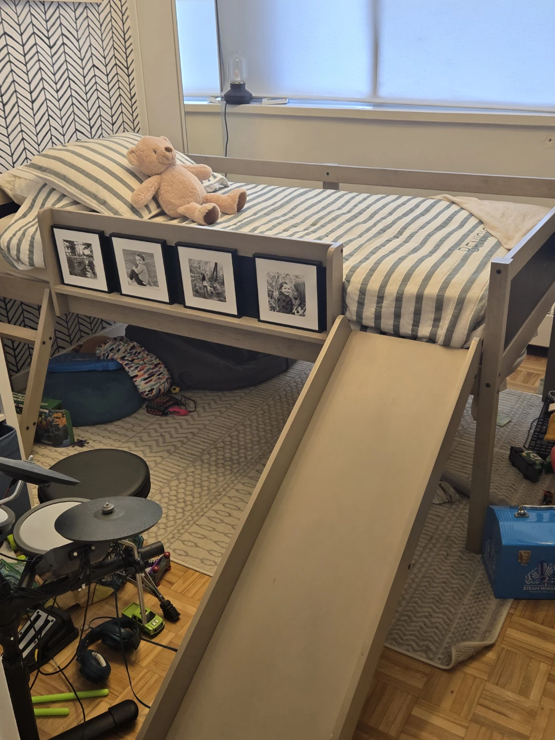 Twin Loft Bed with Slide