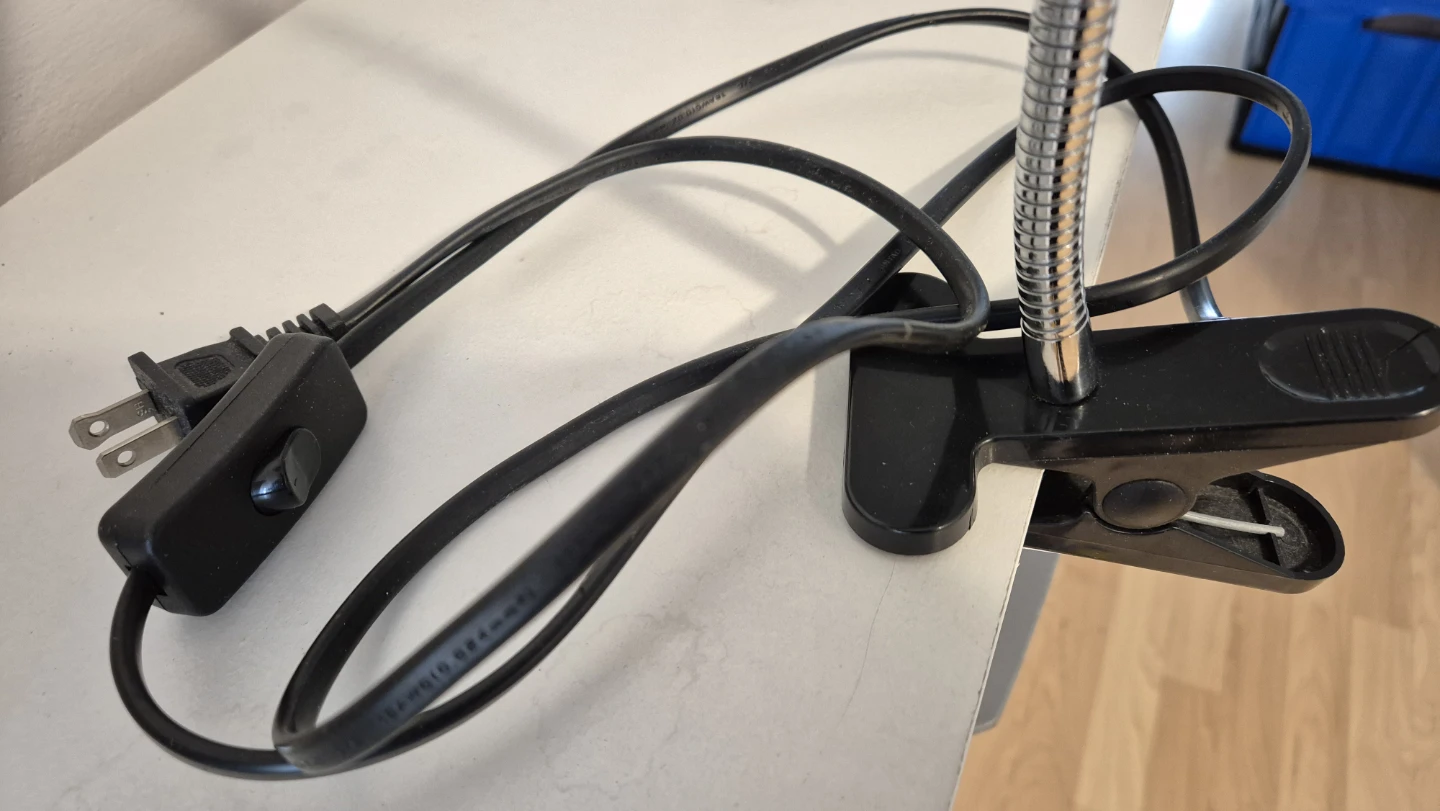 Black Clip-On Desk Lamp - photo 3