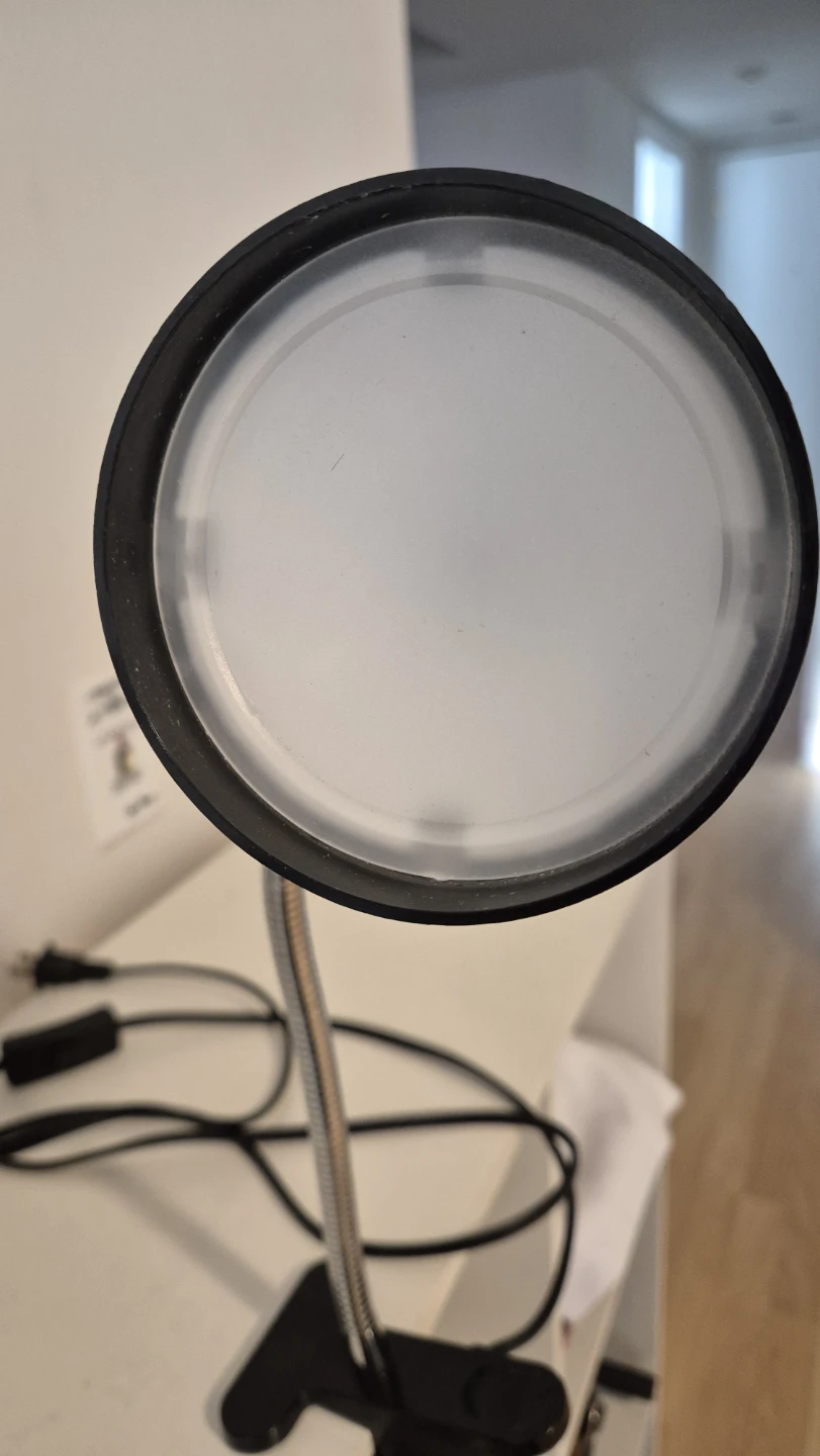Black Clip-On Desk Lamp - photo 4