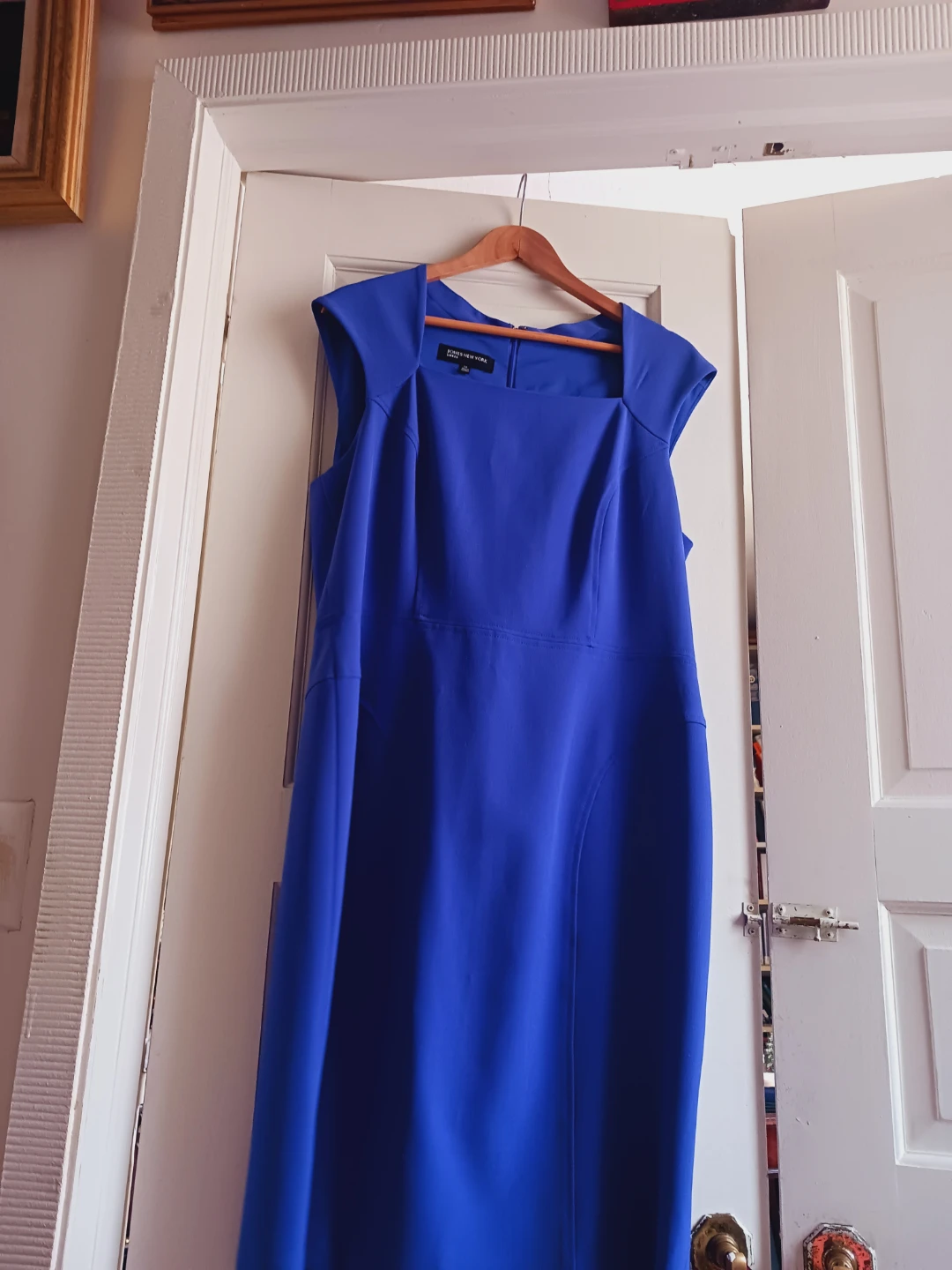 JONES NEW YORK Elegant Cocktail Dress w/Cap Sleeve & Square Neck - photo 5