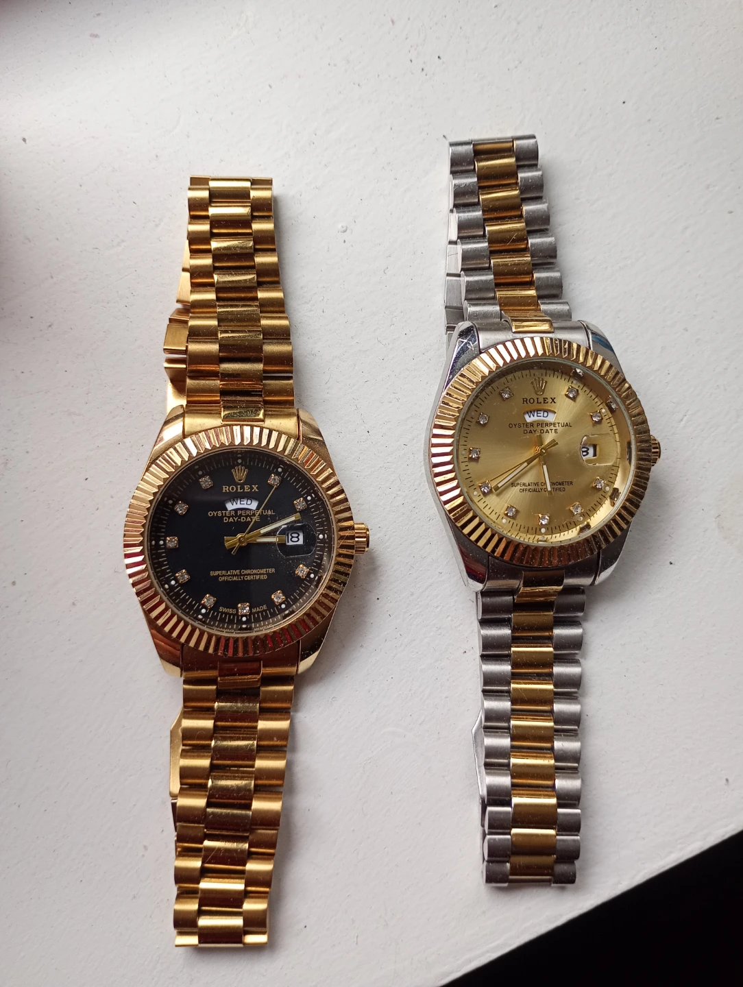 Rolex con manilla de acero inoxidable
