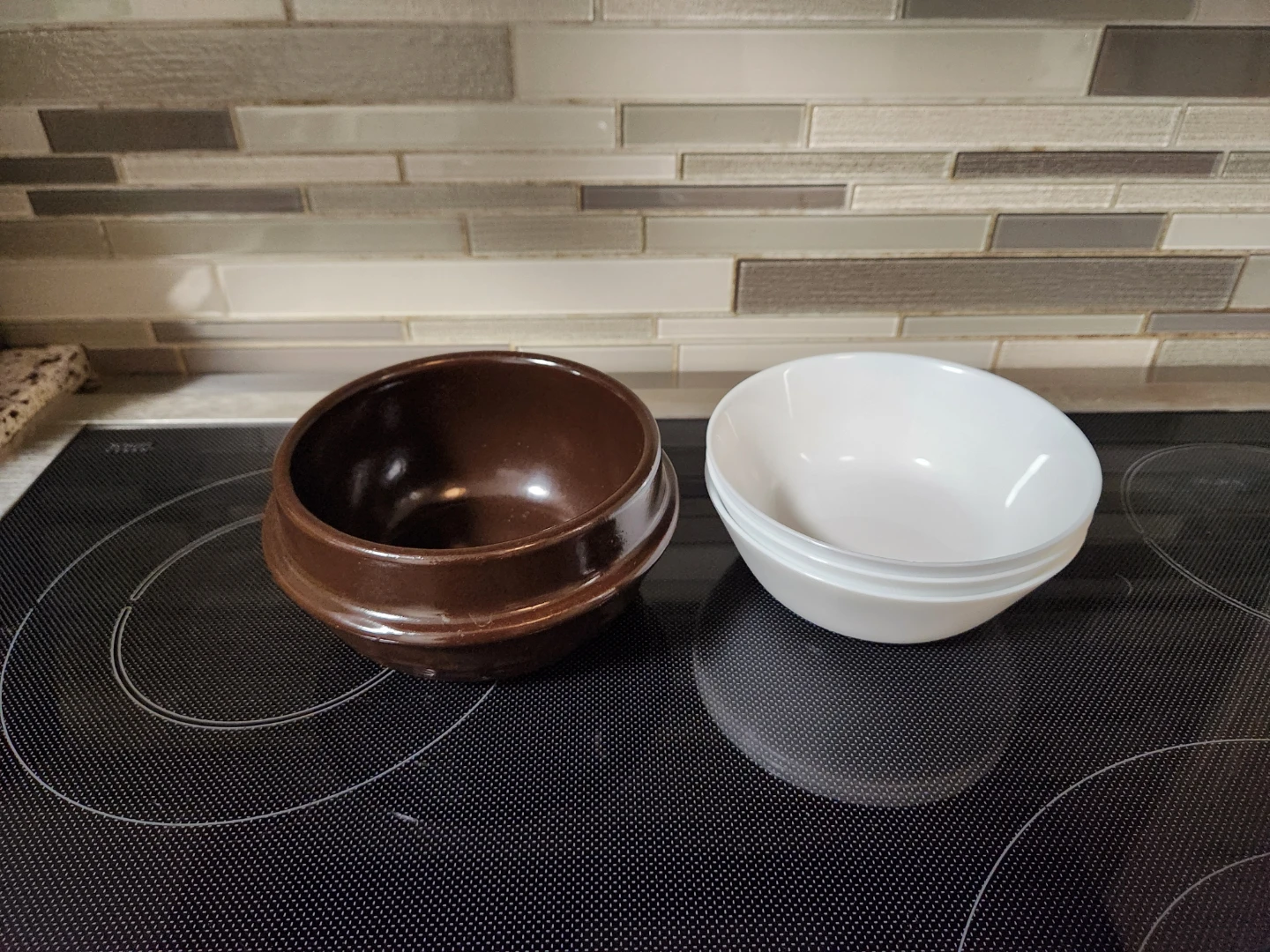 Brown and White Ceramic Bowls