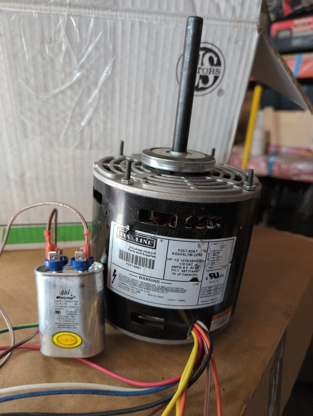 Furnace blower motor