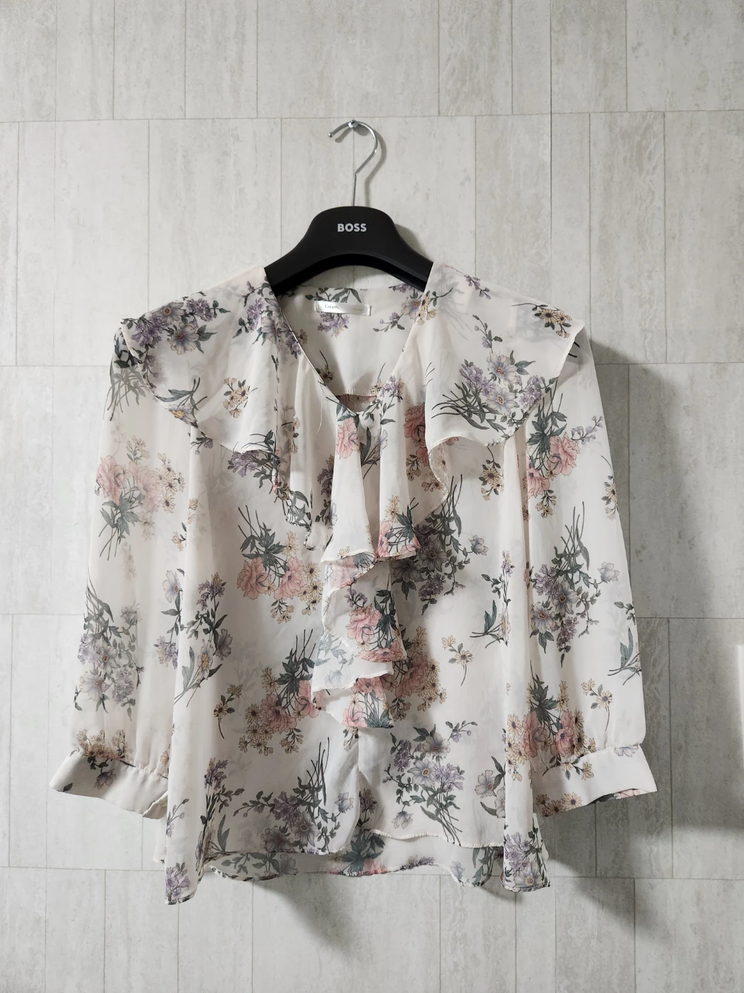 Floral Ruffle Chiffon Blouse - photo 2