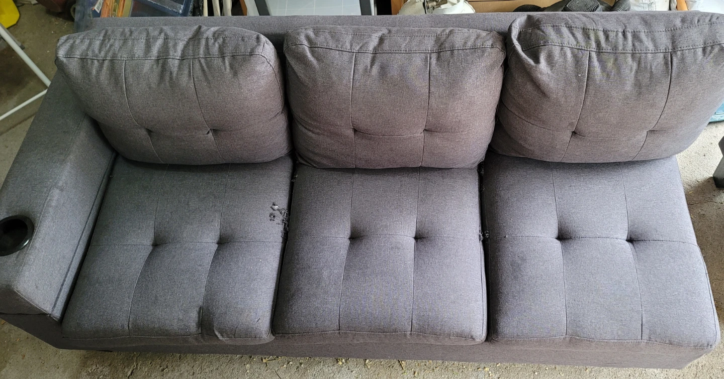 Charcoal Grey Sectional Sofa - photo 2