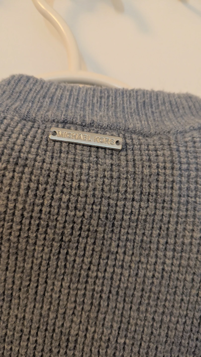 Michael Kors Women's Grey Ribbed Crew Neck Sweater XS/TP - photo 5
