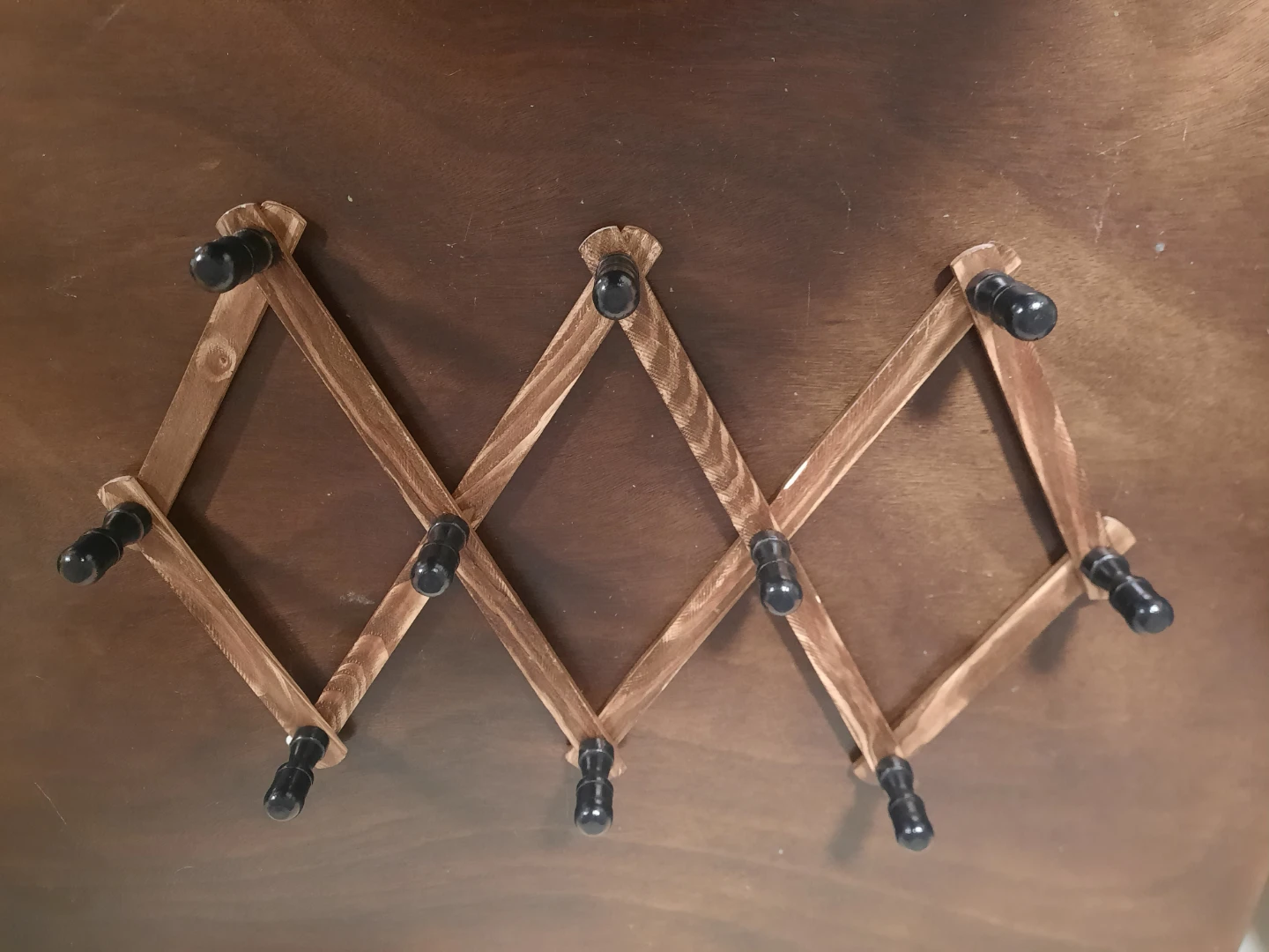Wooden Accordion hat Rack - photo 2