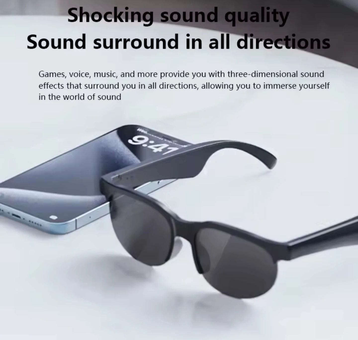 Lenovo Smart Glasses Bluetooth Calling Music Sunglasses - photo 3
