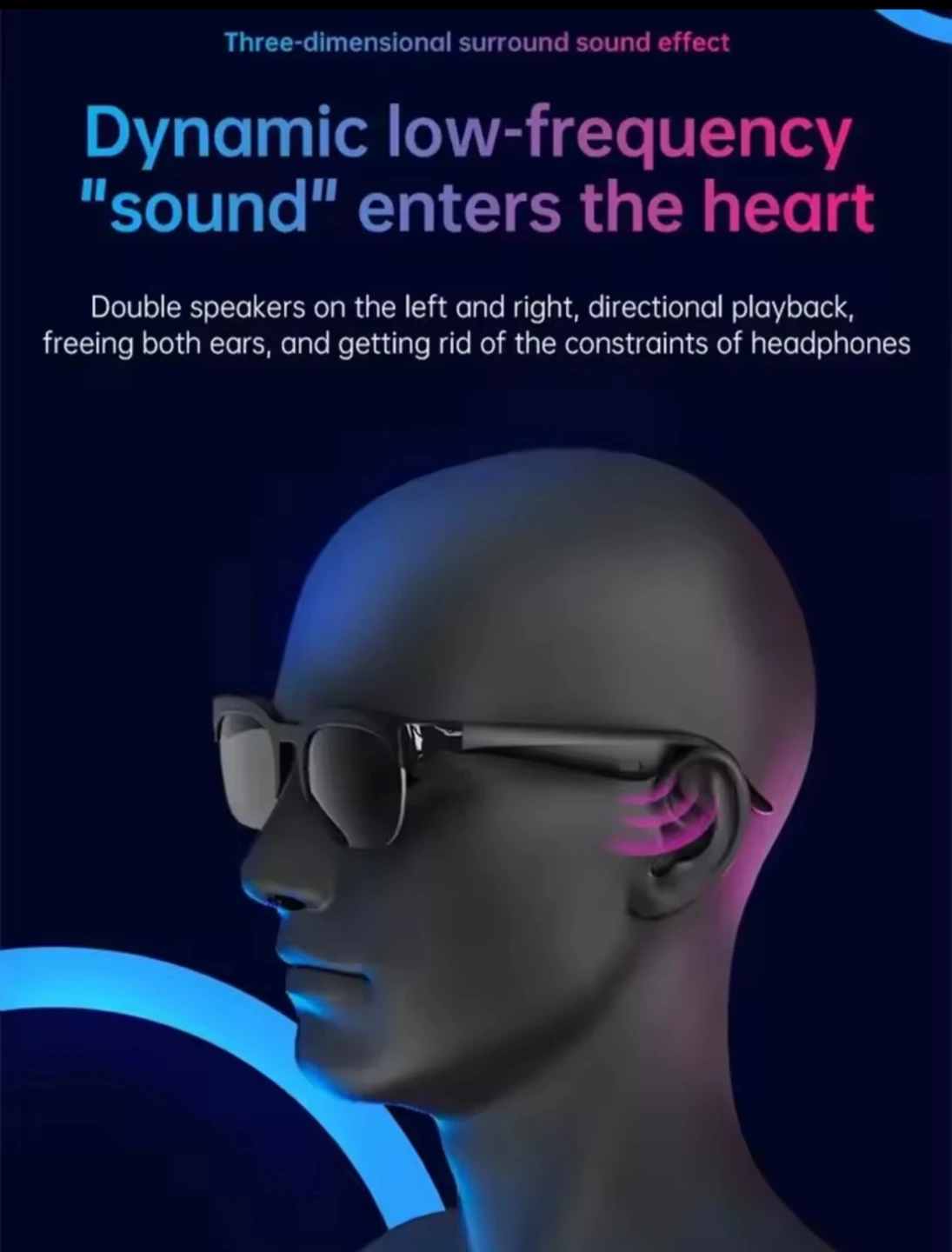 Lenovo Smart Glasses Bluetooth Calling Music Sunglasses - photo 5