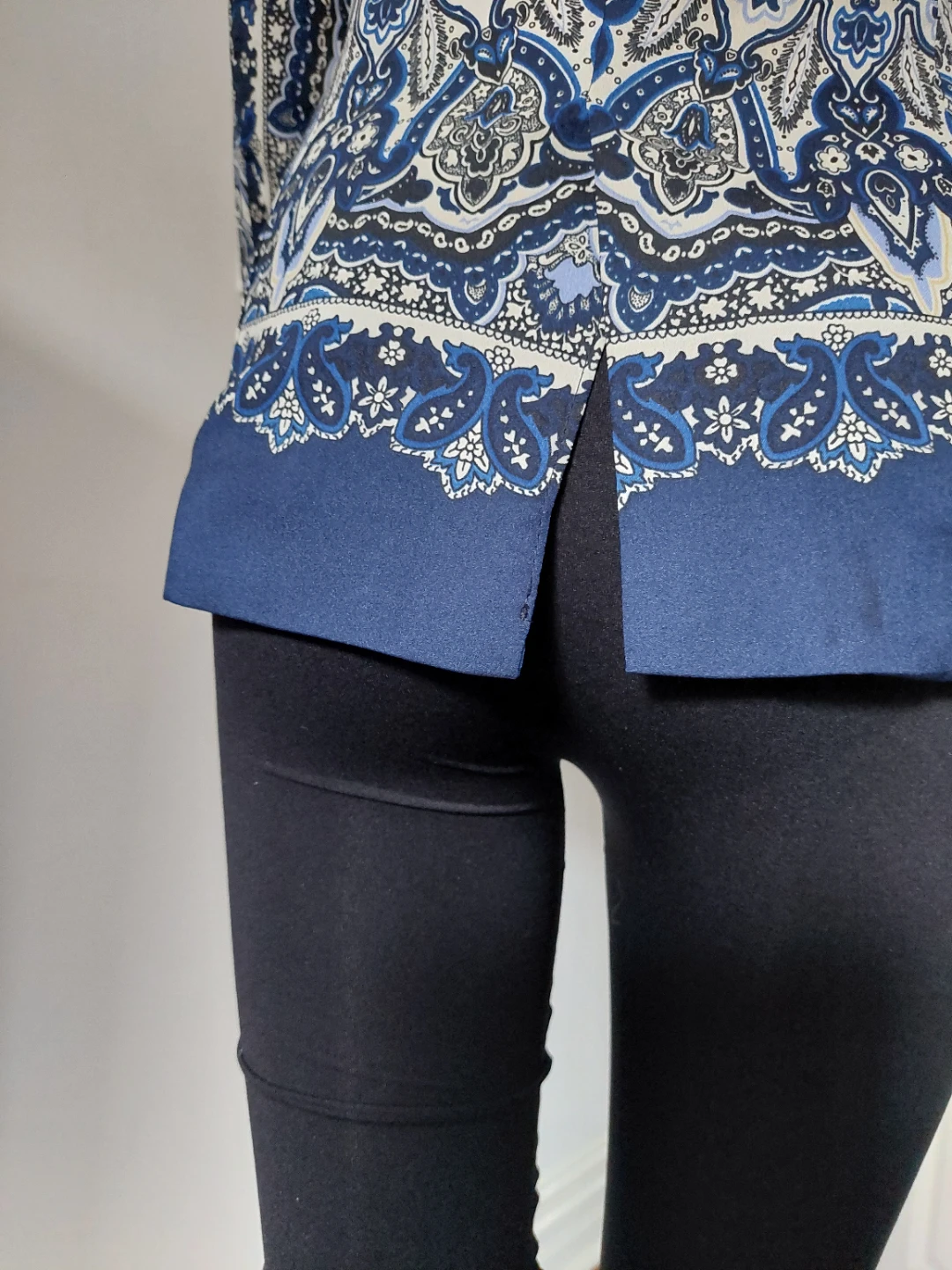 Zara Blue Paisley Print Blazer ⚽ - photo 4