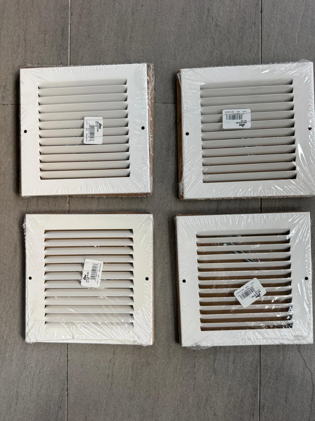 White Square Air Vent Grille (Set of 4)