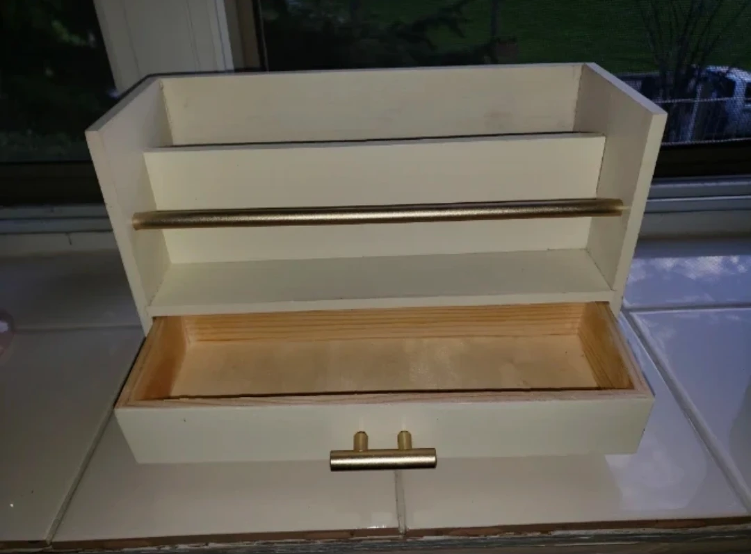 Wooden Letter Sorter/Organizer with Drawer - photo 2