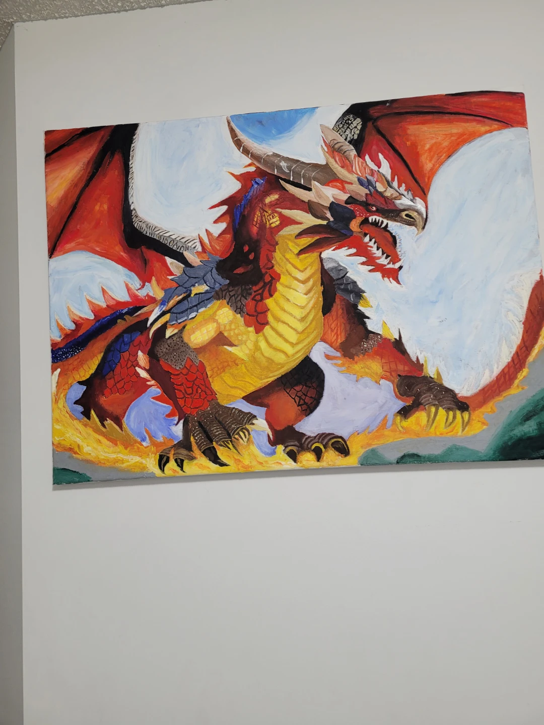 Dragon Painting on Canvas