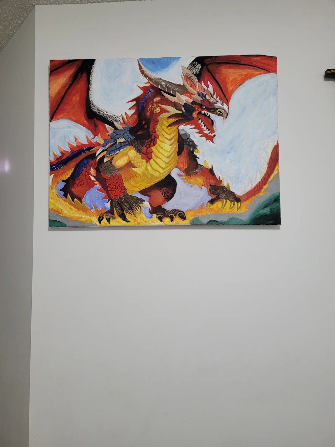 Dragon Painting on Canvas - photo 2