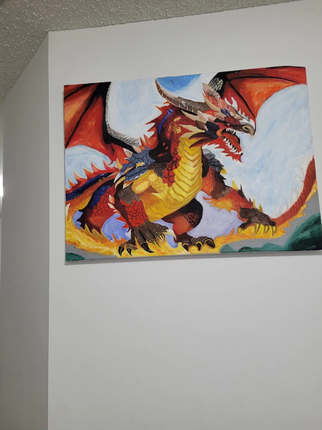 Dragon Painting on Canvas - photo 3