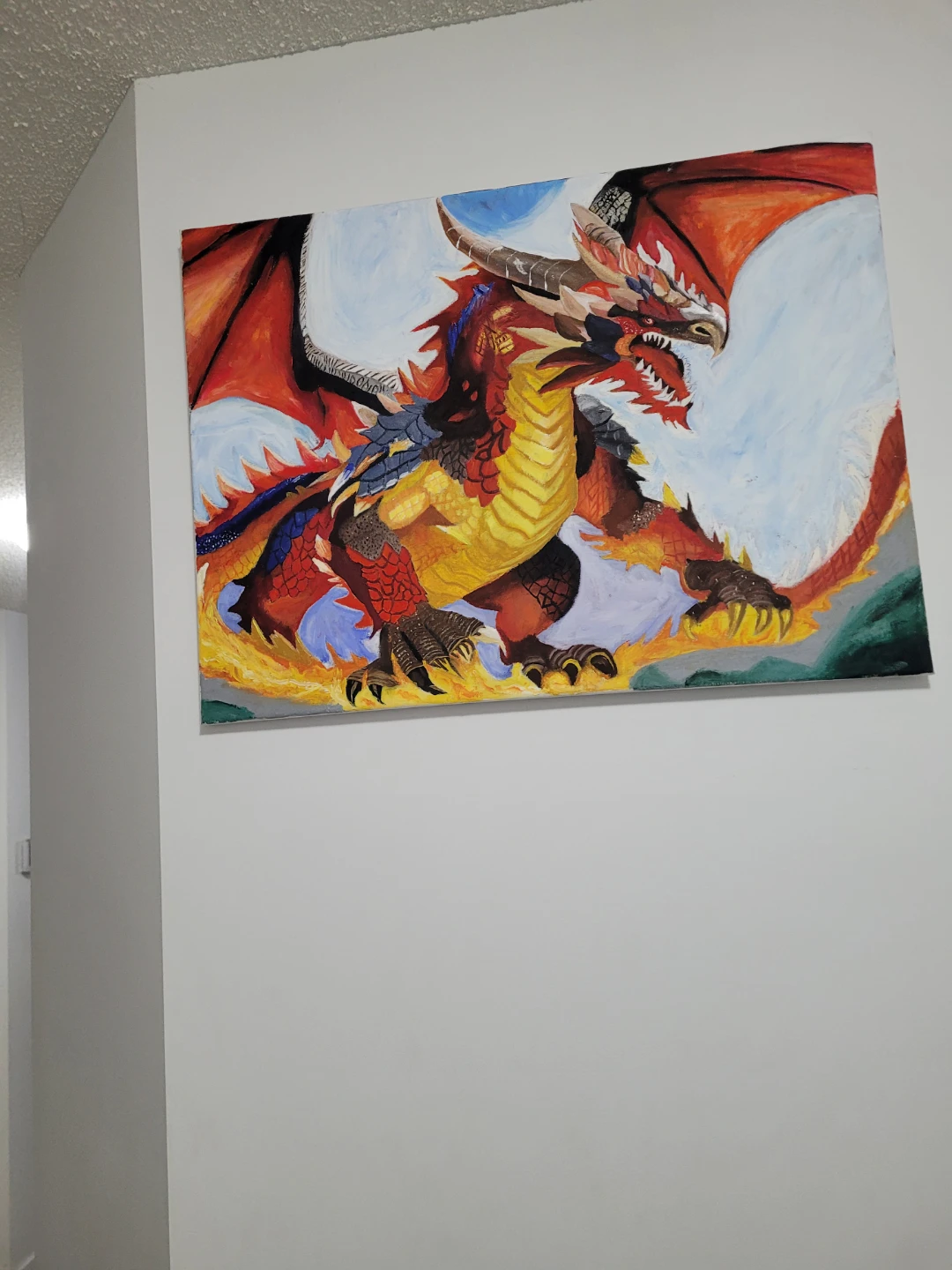 Dragon Painting on Canvas - photo 4