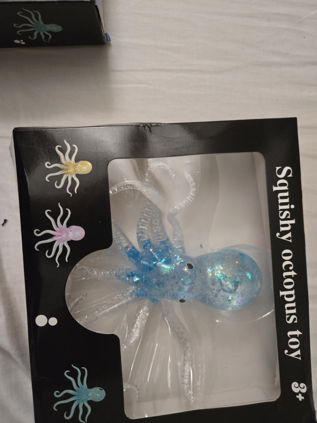 Squishy Octopus Toy - Blue or Green Glittery - photo 3
