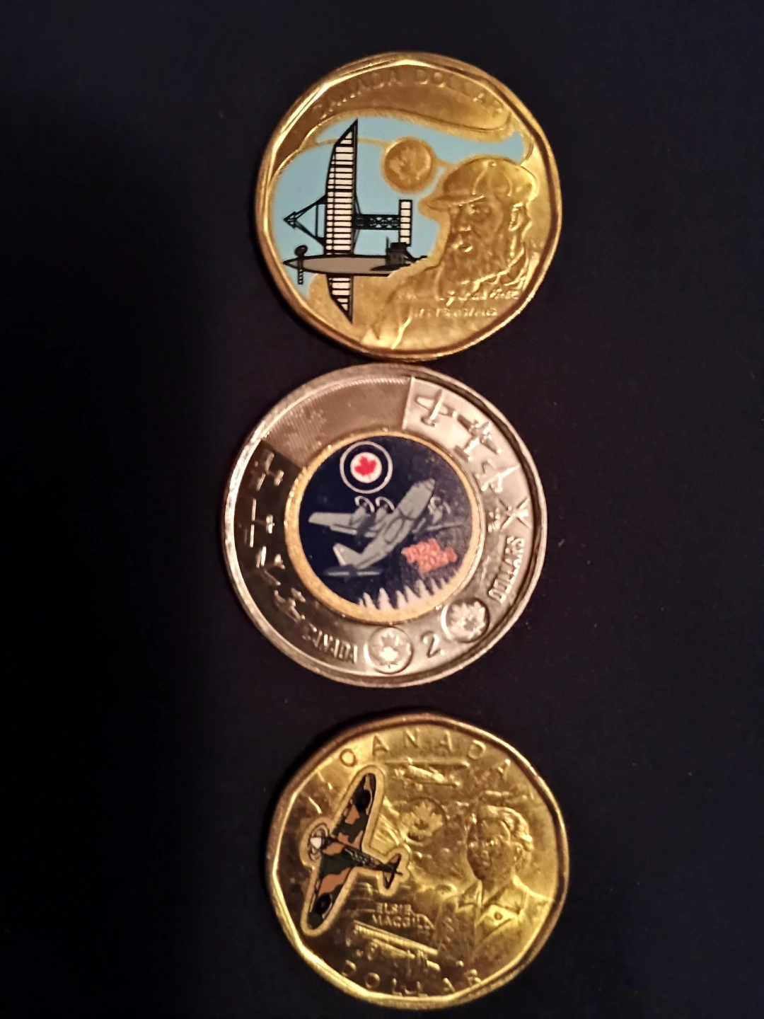 Collection of 3 Canadian Aviation Themed Loonie & Toonie Coins - photo 5