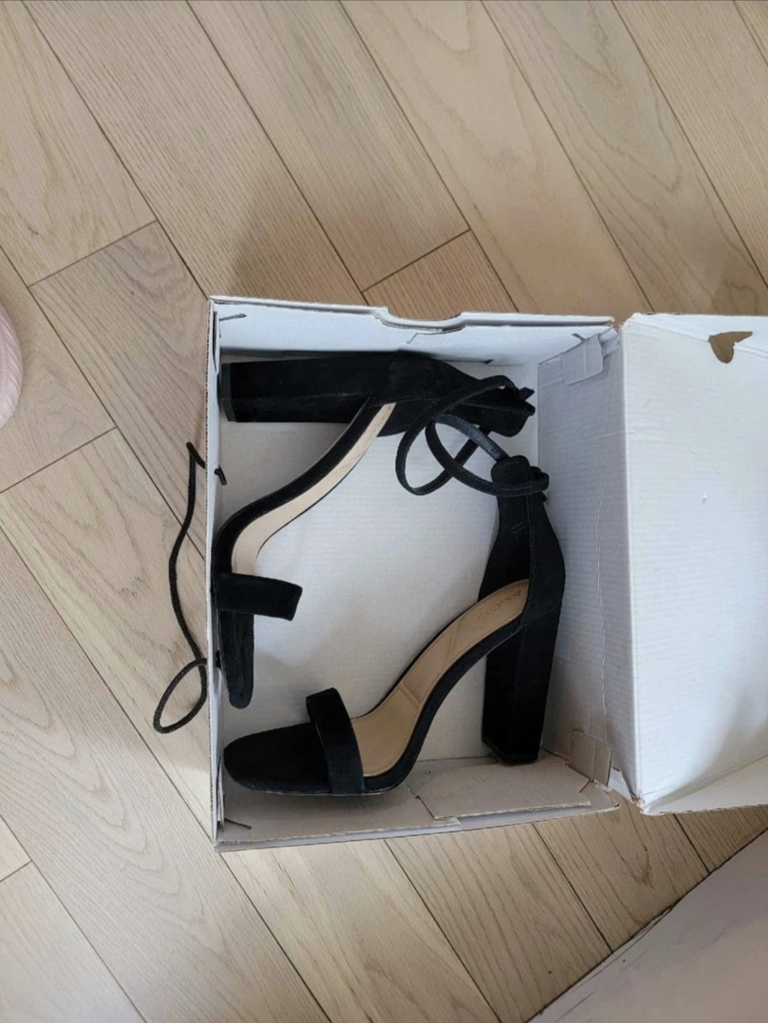 ALDO Black Suede Block Heels - photo 3