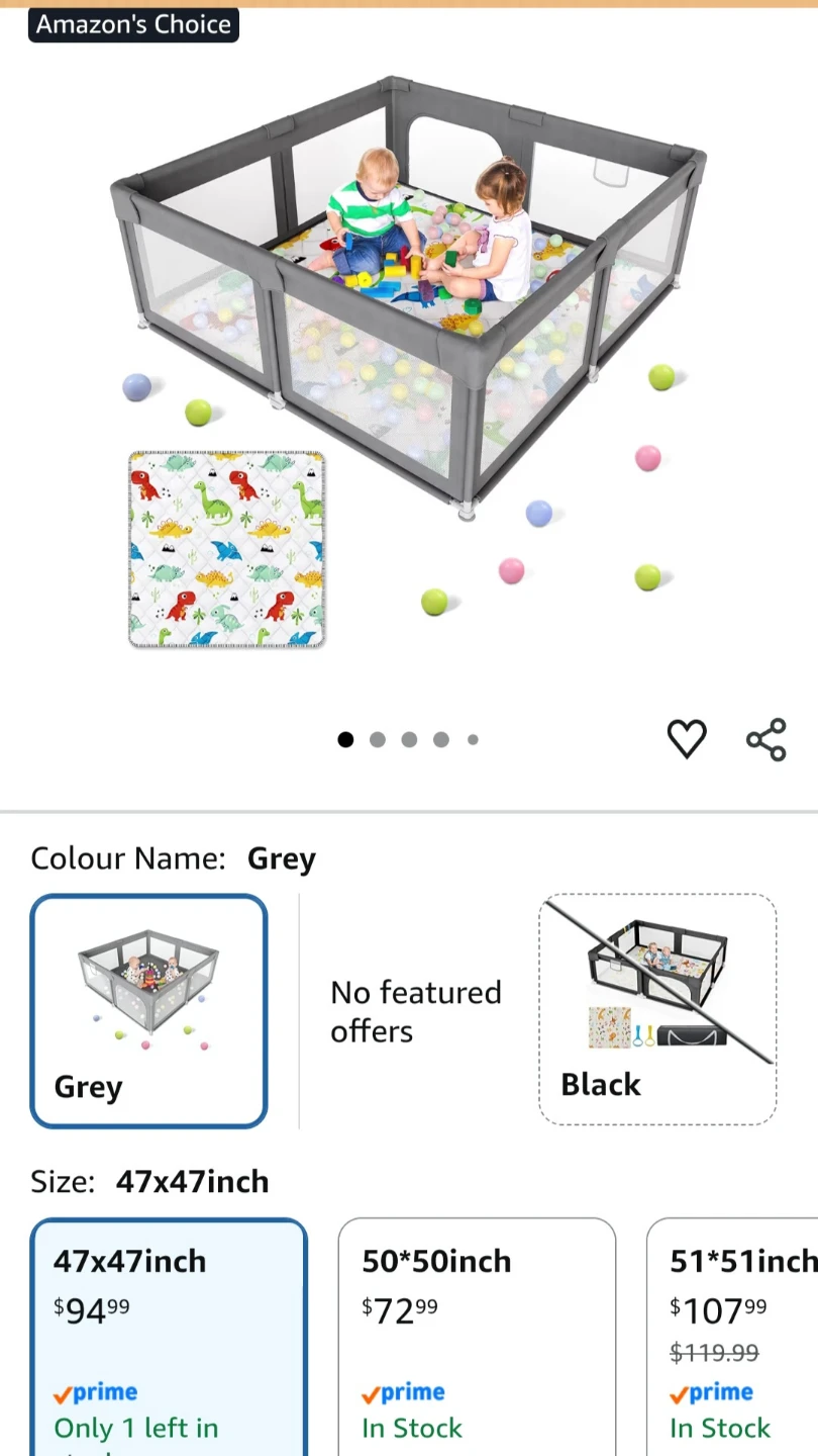 Grey Playpen for Toddlers - photo 2
