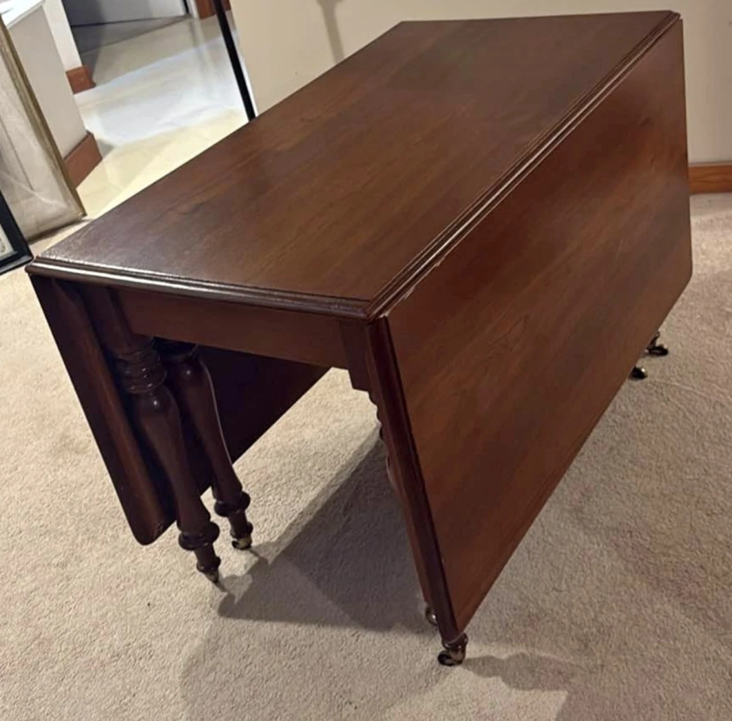 RARE Drop Leaf Dining Table - photo 5