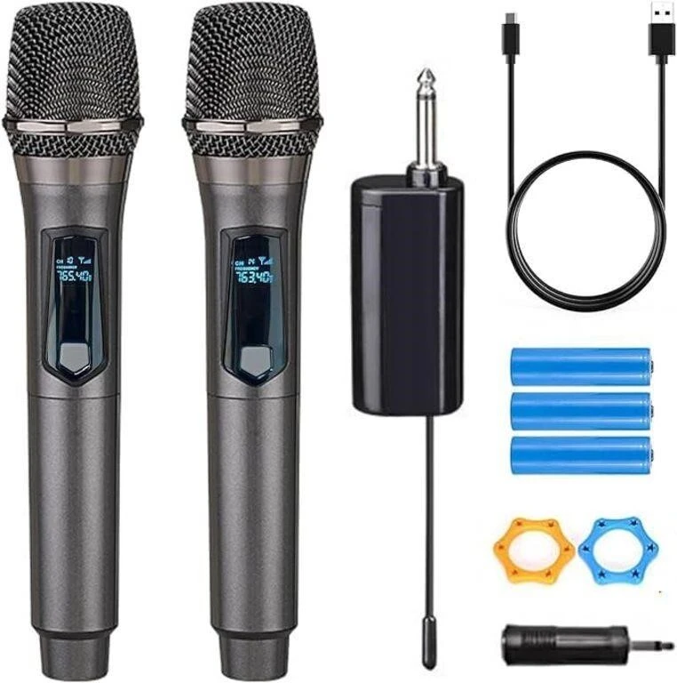 Wireless Microphone, Rechargeable fixed frequency